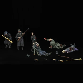 1:35 mõõtkavas vaik die-casting tootmine värvimata sõdur mudel vaik assamblee komplekt