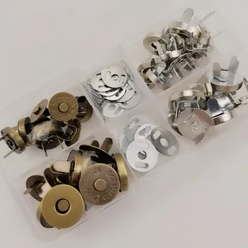 20pcs/Palju Praktilisi Kotid Magnet Nupud Metallist Snap-Kinnitused Käsitöö Rõivas Magnet Nupud DIY Tarvikud 14/18mm 2 Värvid