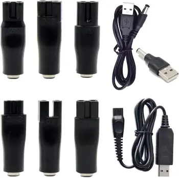 9 TK Asendamine toitejuhe 5V Laadija USB-Adapter, mis Sobib igat Liiki Elektrilised juukselõikusmasinad, Beard trimmer, Pardlid