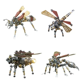 Metallist Putukate Puzzle Mudel Kit DIY 3D Mechanical Assembly mänguasi Käsitöö Mudelid lapsed kingitus - Fire Fly / Kiili / Herilane / Termiit