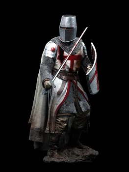 1/18 90MM Knight Templar, XII Sajandi Vaik Mudel Kääbus joonis Unassembly Värvimata