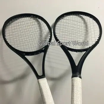 2016 UUS kvaliteetne tolli Tennis Racquets 100% grafiit 2015 tennisereketite Täielik must 41/4,43/8,41/2 Tasuta shipping