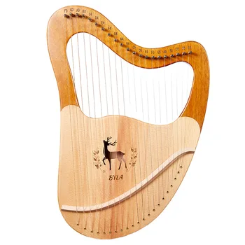 Lyre Seatud Muusika Harfid Väikesed 21 24 27 Stringid Täispuidust Mahagon Kaasaskantav Konghouqin Muusikariista Kingitus Liir Algajatele