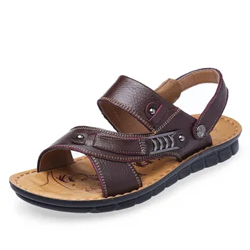 rand kingad, meeste trend Väljas casual non-slip suve sandaalid 100% nahast meeste sandaalid