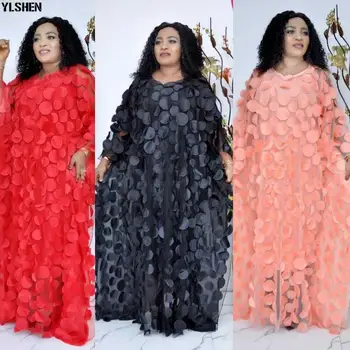 2022 Sügisel Aafrika Kleidid Naistele Super Size Uus Dashiki Fashion Lahti Tikandid Abaya Moslemi Pikk Kleit Aafrika Riided