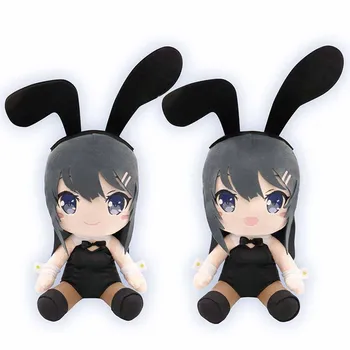 Jaapani Anime Rascal Ei Ole Unistus Bunny Tüdruk Senpai Sakurajima Mai Küülik Drees Suur Palus Täistopitud Nukk, Mänguasi Lastele Kingitused 30cm