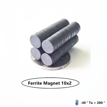 500pcs/palju Y30 Disk Raud-Magnetit 10*2 püsimagnetitega 10x2 Must Ring Kõlari magnet 10 x 2
