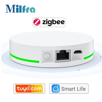Milfra Tuya Zigbee 3.0 Traadiga Gateway Smart Hub Koju Silla Smart Elu App Hääl pult Töötab Alexa Google Kodu