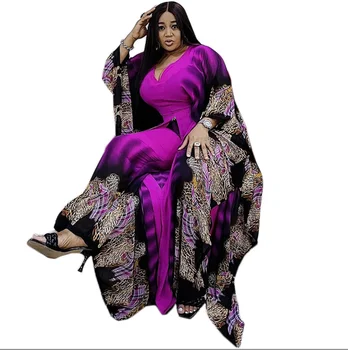 2022 Suve Riideid Aafrika Kleidid Naistele 2 Kahe-osaline Komplekt, Moslemi Maxi Kleit, Komplektid, Püksid, Ülikonnad Abaya Dubai Rüü Longue Femme