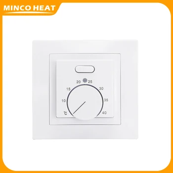 Minco Soojuse Ruumi Põranda Kütte Termostaat 230V AC,50/60Hz 16A Mehaaniline Manuaalne Temperatuuri Kontroller Väline Andur