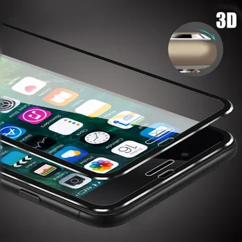 3D-Alumiinium kaitsva klaasi iphone 6 6s 7 8 plus täielikult katta screen protector karastatud klaas iPhone X XS 5 5s 5C SE