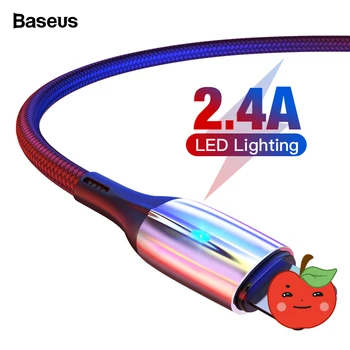 Baseus Lighting USB Kaabel iPhone Xs Max Xr-X 8 7 6 5s 5 2.4 Kiire Laadimine Andmete pikendusjuhet Kaabel iPhone 11 Pro Max iPad