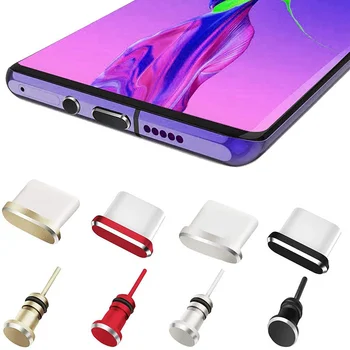 USB-K Anti Tolmu Pistikud C-Tüüpi Port Plug Tolmu Mütsid Anti-Tolmu-Pluggy Samsung Galaxy S21 Pluss Huawei Xiaomi MacBook Pro Sülearvutid