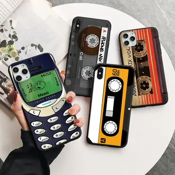 Retro Vintage Kaamera Kassett Telefon Juhtudel iPhone 13 12 11 14 Pro X-XR, XS MAX 7 8 6 Plus SE 2022. aastaks 2020 12 Mini Soft TPU Kaitseraud