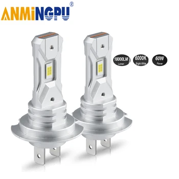 ANMINGPU 2tk 16000LM UUS H7 LED-Esituled Fanless 6000K Super Ere Valge Traadita Carr Pea Lamp Valgus CSP LED Pirn 12V