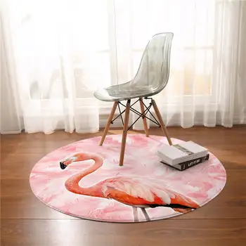 Loominguline multikas loomade flamingo non-slip ring väike põranda matt, vaip magamistuba, elutuba kodu kaunistamiseks