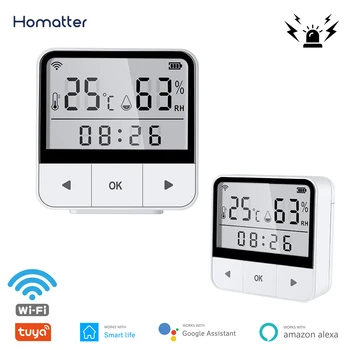 Homatter WiFi Temperatuuri Andur Tuya Termomeeter Niiskuse Andur Sise-Hygrometer Detektor Smart Home Alexa Google Assistent