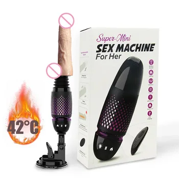 Kaugjuhtimiseks Teleskoop Kütte-Kunstlik Peenise Butt Plug Anal Sex Machine Realistlik Vibraator Dildo Erootilise Sugu Mänguasjad, Naiste