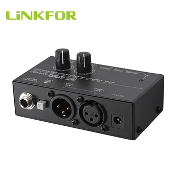 LiNKFOR MA400 Ultra-Kompaktne Kõrvaklappide Võimendi Koos Power Adapter XLR Mikrofoni Heli Signaali-6.35 mm ja 3,5 mm Jack Väljund