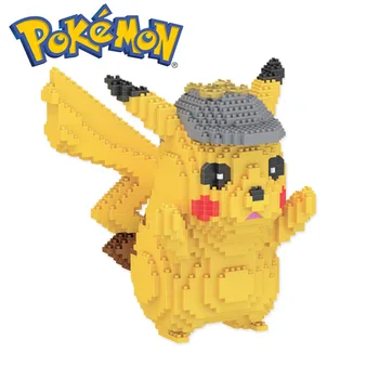 LBOYU 1400PCS+ Anime Pokemon Pikachu Mini ehitusplokid Diamond Mikro-Telliskivi Arvandmed Mänguasjad Lapsele jõulukingiks 7080A