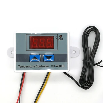 Digitaalne LED Temperatuuri Kontroller Inkubaator Jahutus -, Kütte Lülitage Termostaat XH-W3001 10A 12V 24V 220VAC NTC Andur