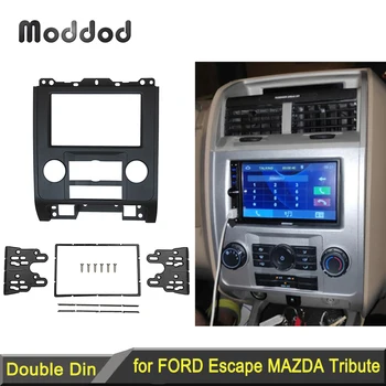 Topelt Din Stereo Paneel Ford Escape Mazda Tribute Mercury Mariner Sidekirmega Raadio Remondil Dash Mount Paigaldamine Trim Kit Raam