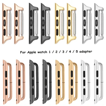 Metallist Adapter Connector Apple Watch Band Seeria 6 5 4 3 2 1 SE iwatch Rihm 42mm 38mm 44mm 40mm Roostevabast Terasest Adapter