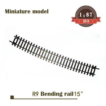 Miniatuurne mudel 1:87 HO suhe R9 kaardus raudtee 55219 15 ° Ühtse subgrade raudtee komplekt Rongi liiva tabel materjal