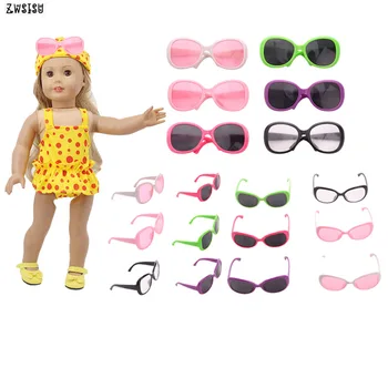 ZWSISU Fashion 12 Tk Nukk Ujumistrikoo Päikeseprillid Sobivad 18 Tolline American Doll & 43 Cm Baby Doll Tarvikud Põlvkonna Tüdruku Mänguasi