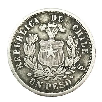 Tasuta Kohaletoimetamine Tšiili MÜNTE Coinning Dollar Võti Medal Mason Valuuta Nimi KOOPIA Mündi