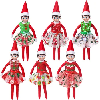 Uue Jõulud Seelik Kleit Riided Elf riiulil tarvikute komplekt Kingitused Riided
