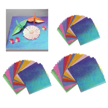 50 Tükki Värvikas Pearl Paber Käsitsi valmistatud Volditud Käsitöö Paberid Scrapbooking tegemise kaardi origami kraana lilled kunsti DIY crafts