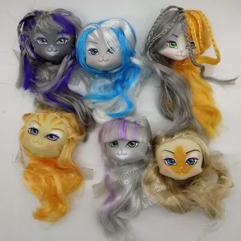 Catwalk Kitty Nukk Pea, juuksed ühildub 1/12 skaala Koletised Tõusud Bjd Nukk, mänguasi mudel tarvik