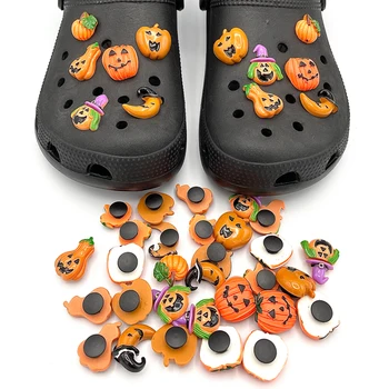 2021 Halloween Pumpkin Vaimu Teema 3D Vaik Croc JIBZ Võlusid Aed Kingad Teenetemärgi Puukingad Tarvikud Croc Teksad Lapsed Kingitus
