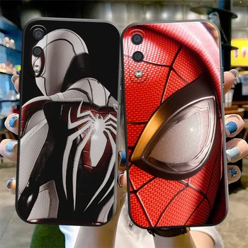 Marvel Spiderman Telefon Case For Samsung Galaxy M11 M12 M10 M20 M22 M30 M32 M51 Must Pehme Vedel Räni Coque Carcasa Tagasi