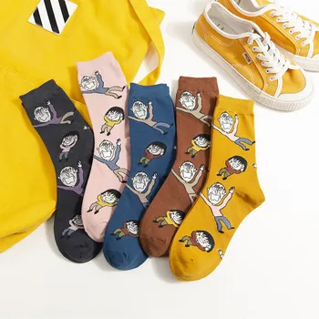 Uus Cartoon Sokid Naiste Harajuku Armas Sokid Daamid Hipster Skatebord Naljakas Sokid tüdrukute Anime Naine Sokk Streetwear Sox Soks