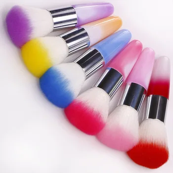 1TK 6 Värvi Küünte tööriistad Pintsel Acrylic & UV Gel Nail Art Tolmu Pintslid maniküür maquiagem pinceaux peinture