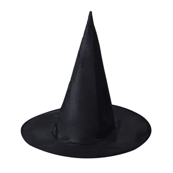 Halloween õudus must taft wizard hat halloween teenetemärgi
