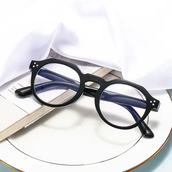 2021 uus ebaregulaarne korea Fashion Sinine tõend korter objektiivi mitut värvi täismõõdus prillid