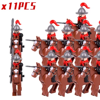Ming Dünastia Sõdurid Tegevus Arvandmed Tarvikud Sõda Hobune Keskaegsed Rüütlid Hoone Plokid, Tellised Mänguasjad Lastele Kingitused