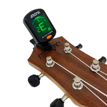 LÕHN Guitar Tuner AT-01A Pööratav Clip-Tuuner LCD Ekraan Kromaatilise Kitarr Bass Ukulele Kitarri Osad ja Tarvikud